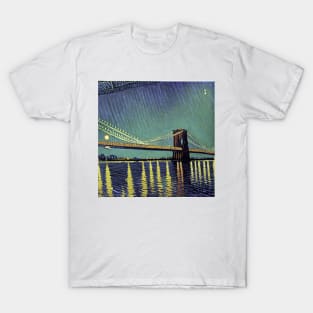 Brooklyn Bridge in Van Gogh's style T-Shirt